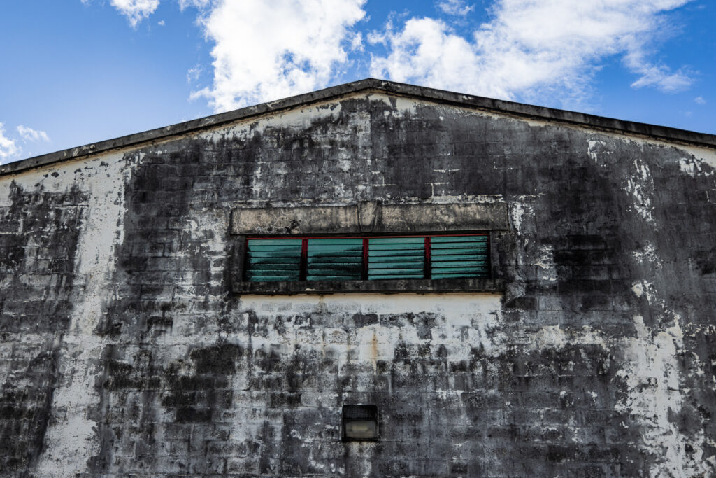 Distillers mold on coral limestone at Mount Gay Rum Distillery - photo by Heather Physioc