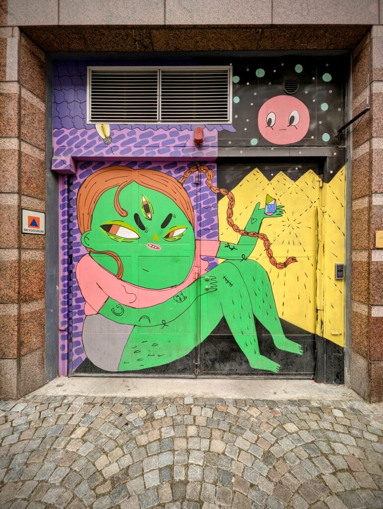 Graffiti street art in Malmö, Sweden
