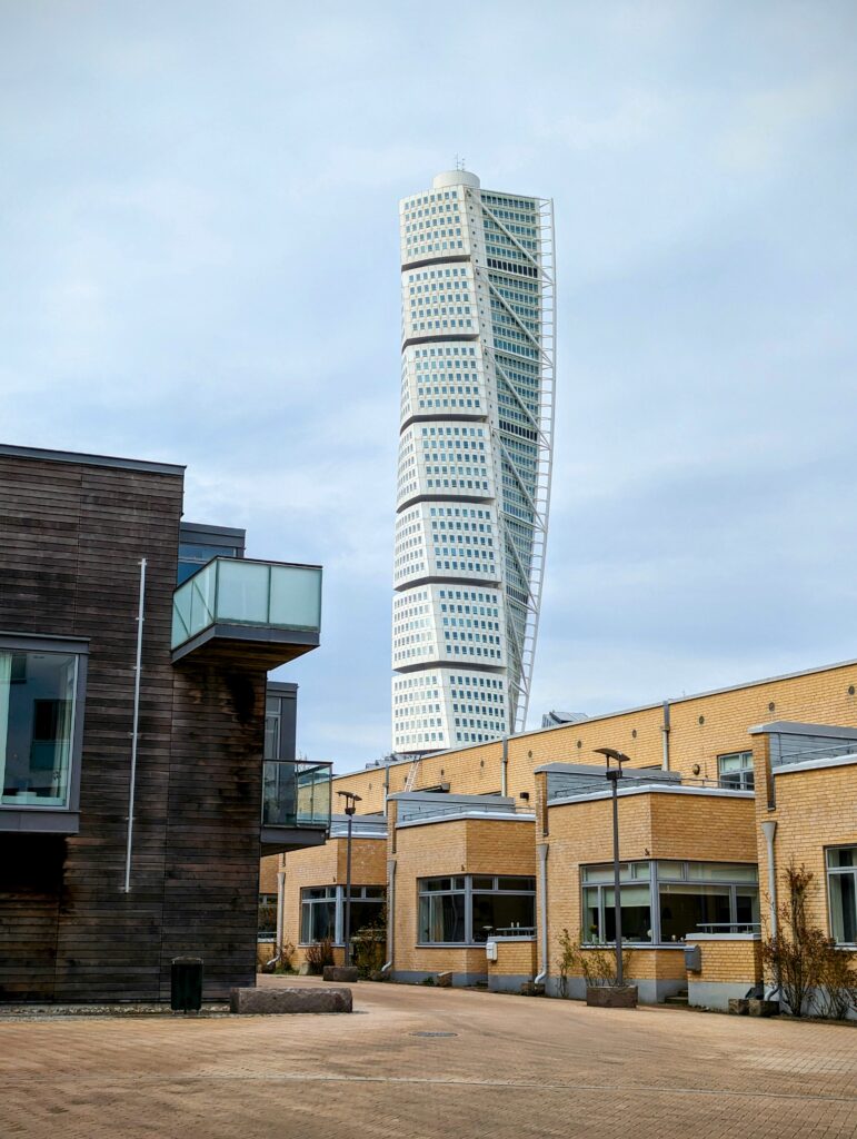 Twisting Torso building in Malmö, Sweden