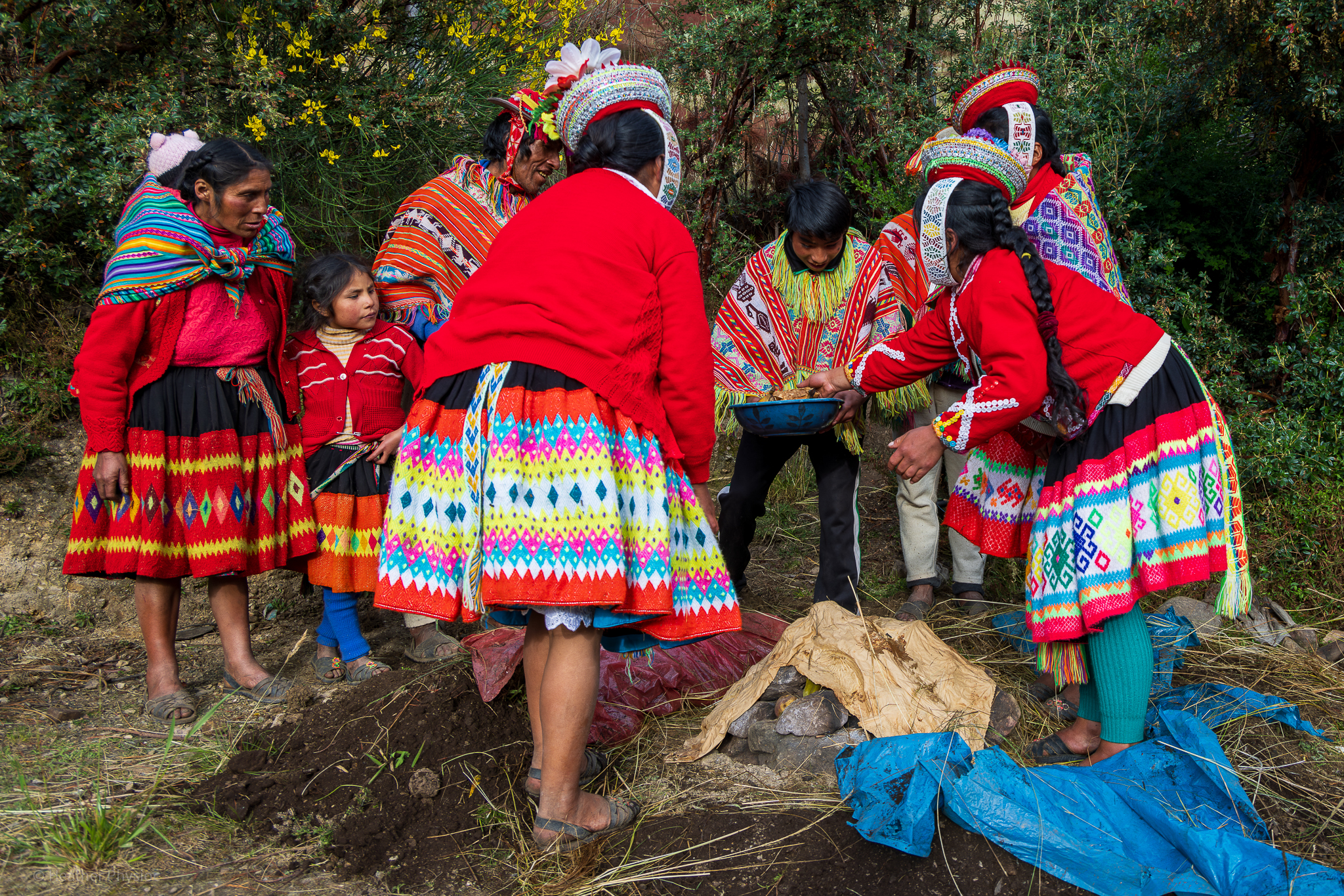 Quechua Family in Andean Highlands